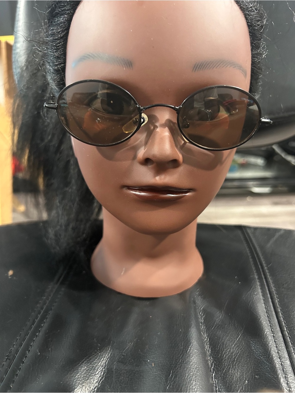 Classic Oval Brown Lens Sunglasses - Unbranded